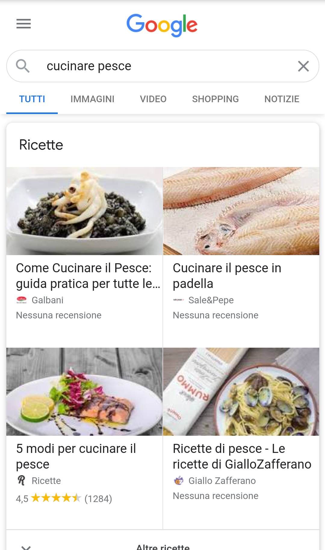 Keyword cucinare pesce mobile